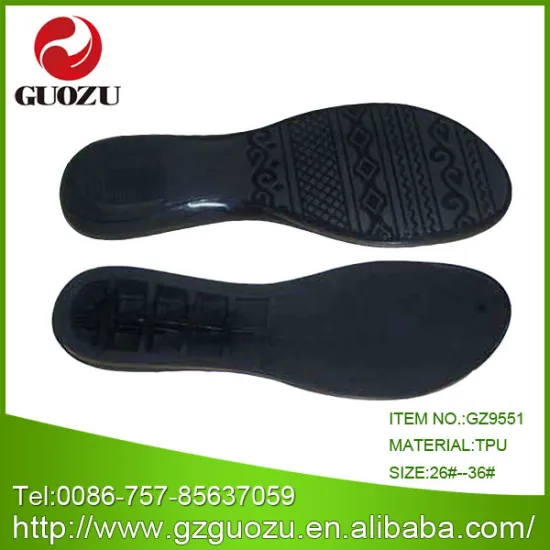 High quality flat tpu school kids shoe sole price for canvas shoes