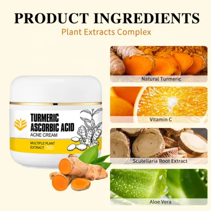 Turmeric and Ascorbic Acid Cream for Skin Whitening and Acne Removal in Dubai