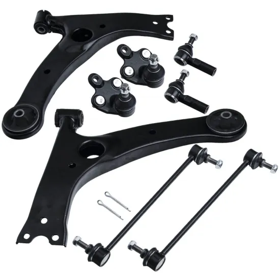K640361 Lower Left Right Tie Rods Control Arm for Toyota Corolla 2003-2008 Suspension Inner & Outer Control Arm