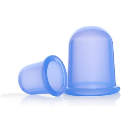 LFGB Certified 2-Piece L & M Silicone Body Massager Cupping Kit