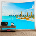Minimalist partition decorative tapestry