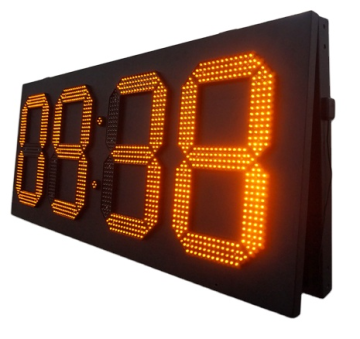 KS Single Time Display: 8 Inch Indoor/Outdoor Christmas Countdown Clock with GPS Gas Price Sign