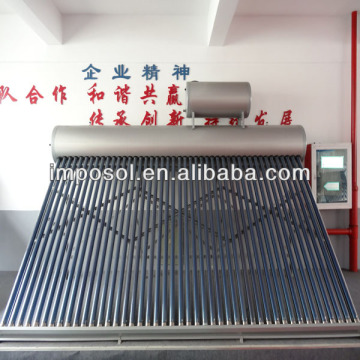 vacuum tube solar water heater with copper coil heat exchanger