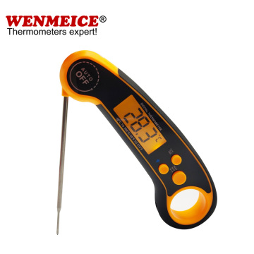 Foldable Probe Waterproof Ultrafast Read Meat Thermometer