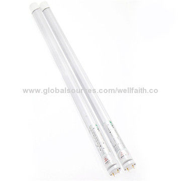 T8 LED Tube Lights with 6-24W Power, High-quality and Energy-saving, Aluminum + PC Materials