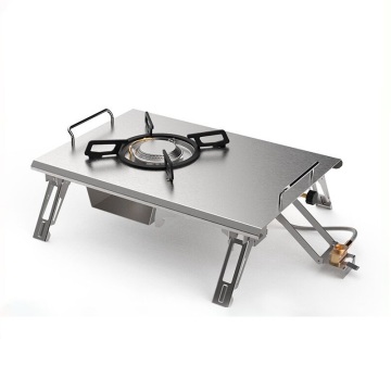 Portable 304 Stainless Steel Folding Gas Stove for Camping and Outdoor Use