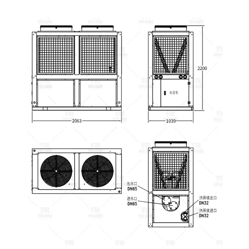 High-Efficiency Four-Pipe Heat Recovery Air-Cooled Heat Pump