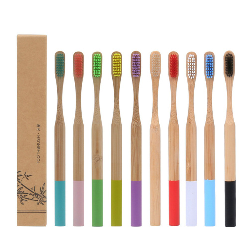 Wholesale bamboo natural portable toothbrush wooden