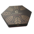 Papel de embalagem de luxo Hexagon Chocolate Box