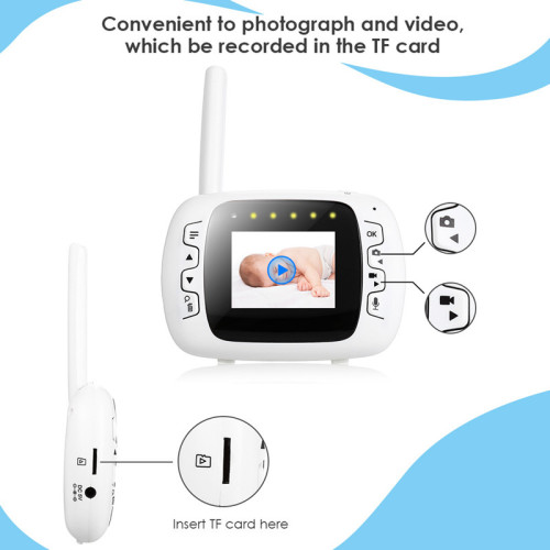 Long Range Temperature Sensor Video Baby Monitor