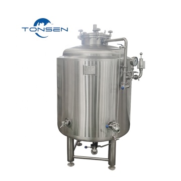 Bira olgunlaşması için Tonsen 500L yatay bira parlak tankı