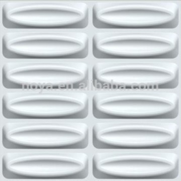 500*500mm white exteror easy installation decorative zano 3d wall panel