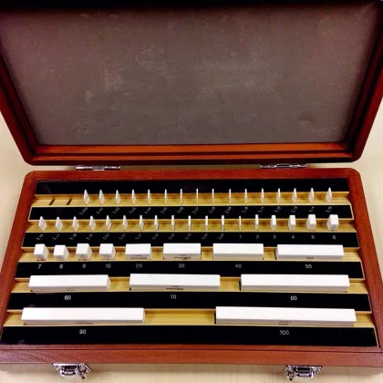 Ceramic Gauge Block Set - 38PCS Caliper Gage & Micrometer Block Set