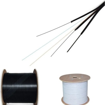 FTTH G652D G657A1 G657A2 Core Drop Fiber Optic Cable - 1, 2, 4 Core, LSZH Outer Jacket, Resistance
