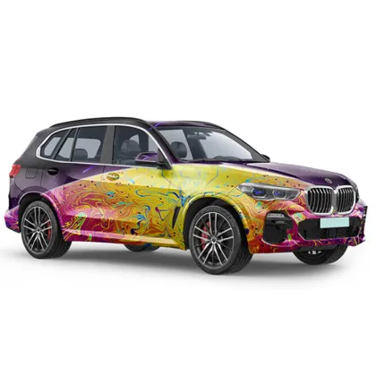 Personalized Gradient Painted Car Film Sticker for Auto Color Change
