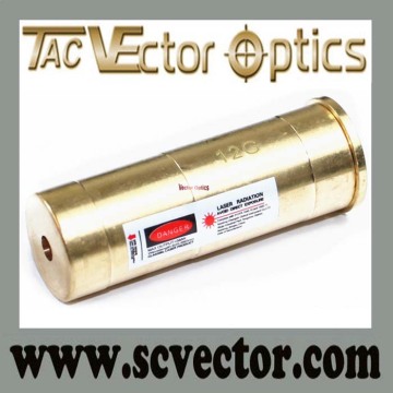 Vector Optics Brass 12 Gauge for 12 GA Caliber Cartridge in Cartridge Style Red Laser Bore Sight / Sighter/ Boresighter
