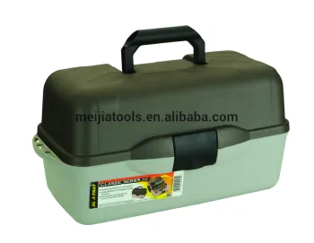 Three telescopic layers plastic beautiful and multipurpose fishing tackle box