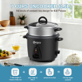 7-Cup Electric Drum Rice Cooker with Aluminum Steaming Tray