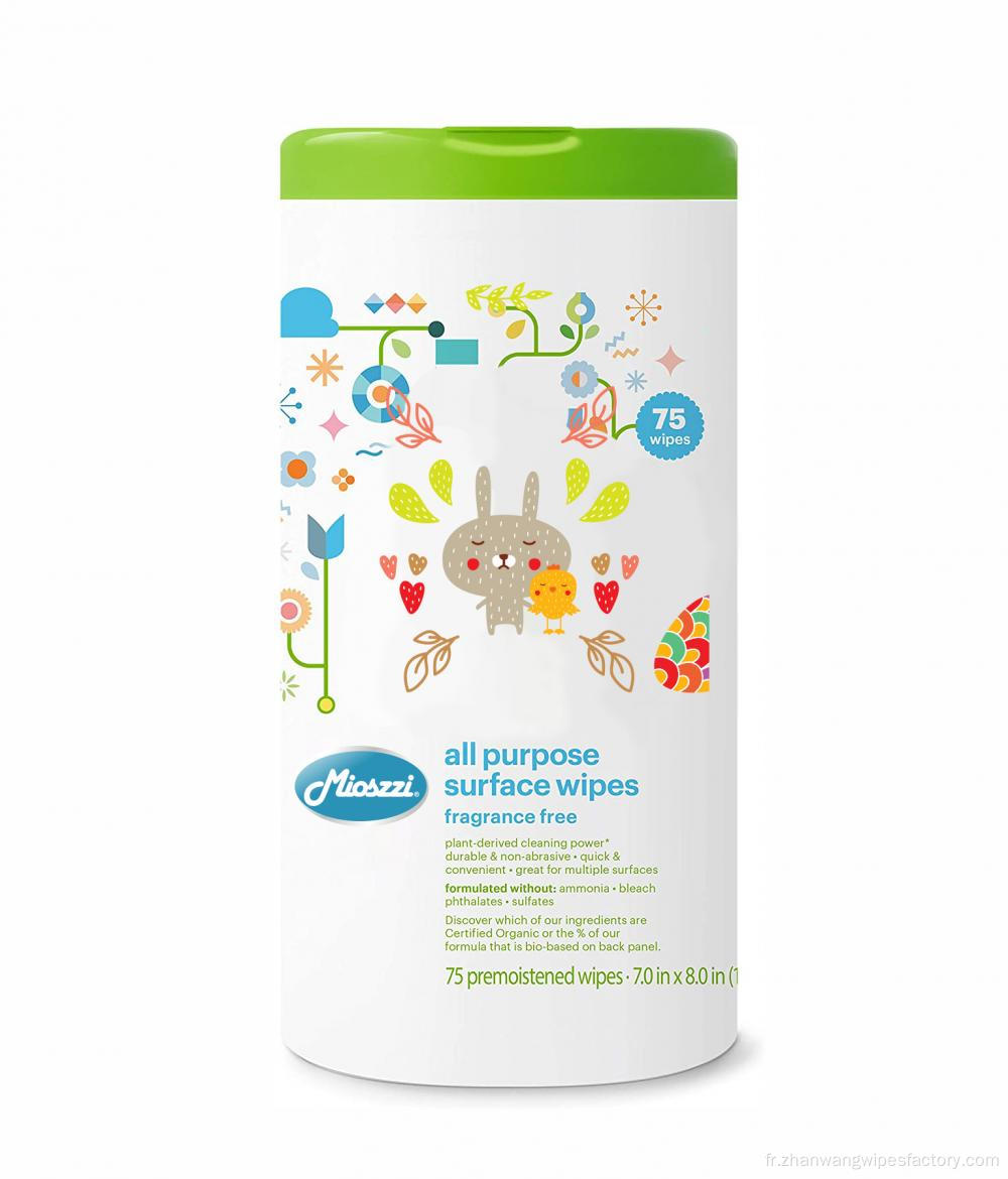 Lingettes bio personnalisées pour bébé