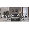 European Style Crystal Tufted Black Sofa combination