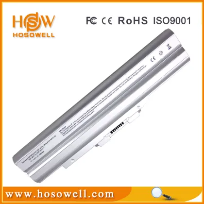Cylinder rechargeable li ion laptop battery 18650 VGP-BPS13 SILVER for sony