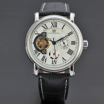 Wrist Men mechanical leather Strap Watches