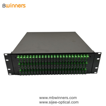 3U 144 Cores SC Duplex Fiber Optic กล่องเลิกจ้างแผงแพทช์