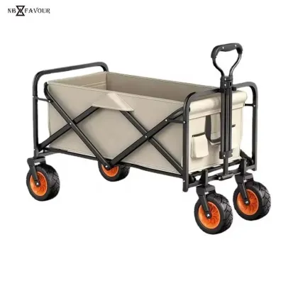 Hot Sale Portable Camping Wagon Cart Camping Cart Portable Picnic Car Folding Wagon Cart Camp Trolley