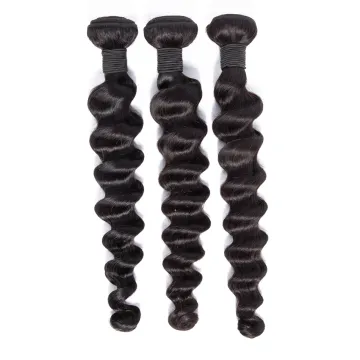 Cuticle Aligned Hair From India Loose Deep Hair Weaving 10A Grade Cuticle Aligned Raw Indian Human Virgin Hair Weave Extensions