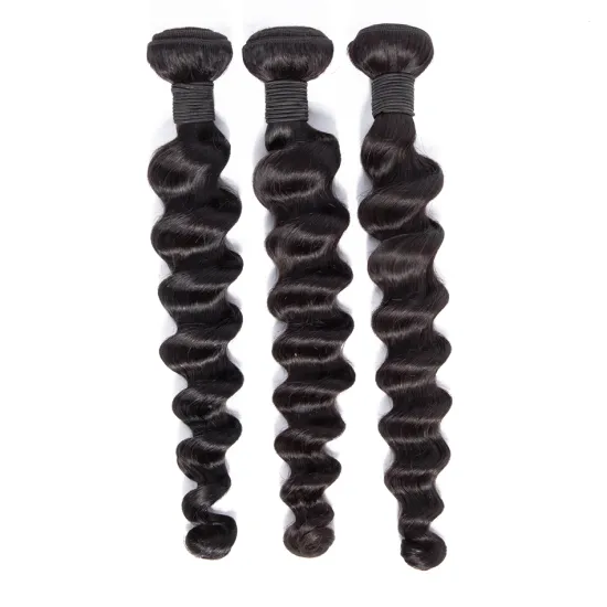 Cuticle Aligned Hair From India Loose Deep Hair Weaving 10A Grade Cuticle Aligned Raw Indian Human Virgin Hair Weave Extensions