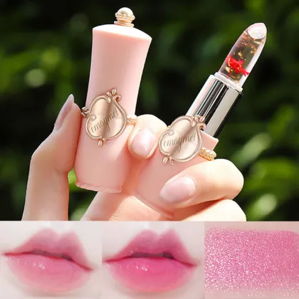 OEM Jelly Lipstick: Temperature-Sensitive Moisturizing Lipstick with Flower Design
