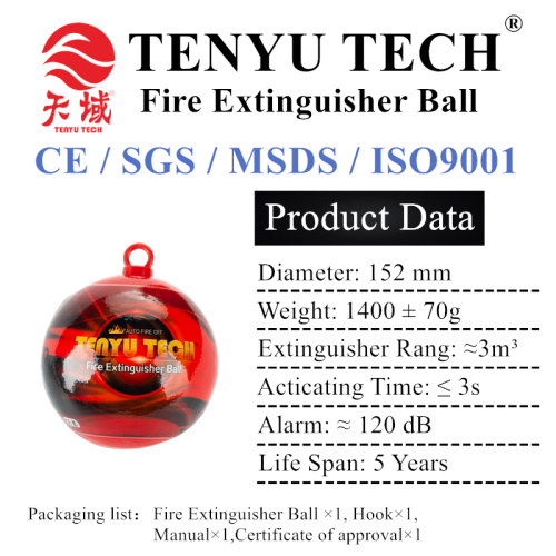 Hang type fire extinguisher bomb