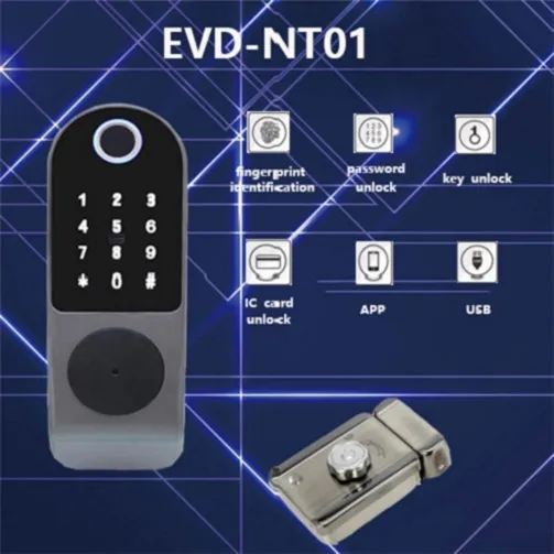 Remote Control Digital Keypad Glass Door Smart Lock