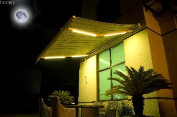 Luxury retractable awning with LED