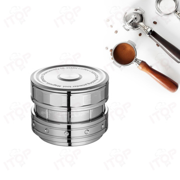 Adjustable Stainless Steel Coffee Distributor & Tamper - 51mm to 58mm