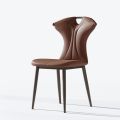 Modern Luxury Xipi Leather Art Armless Chair