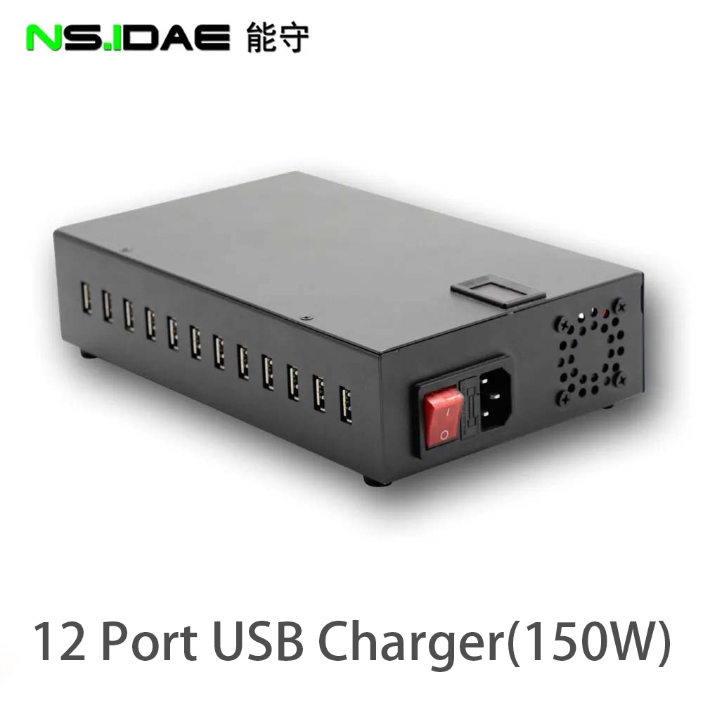 Estação de carregamento USB do carregador de 12 portas