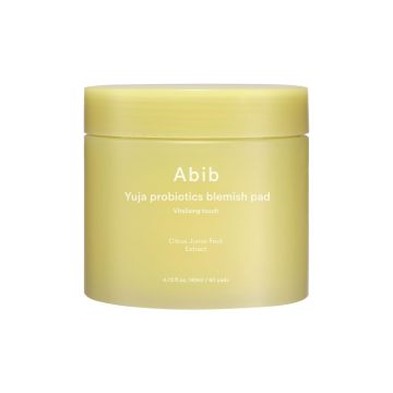 Abib Korean Skincare Brightening Toner Pads με yuja, προβιοτικά και blemish control - 60 μαξιλάρια