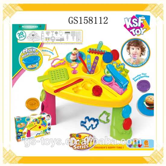 Color Dough Series Kids Bouncing Play Dough Table For Kids