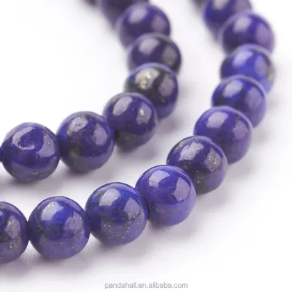 Pandahall 4mm Blue Natural Lapis Lazuli Round Beads