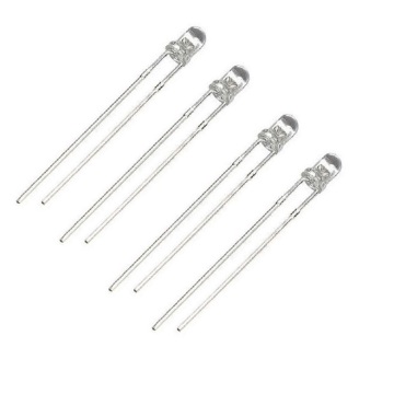 Algaas 3 mm 675nm 680nm cảm biến đèn LED nhúng đỏ