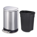 D形状デザインステンレス鋼のゴミ缶