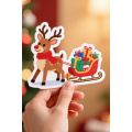 Pegatinas de regalo de Navidad personalizadas