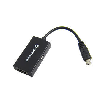 High-speed MHL Cable, Micro USB Male to HDMI Female for HDTV and Smartphone