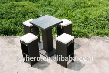 GW3133 SETB New design outdoor furniture rattan bar set