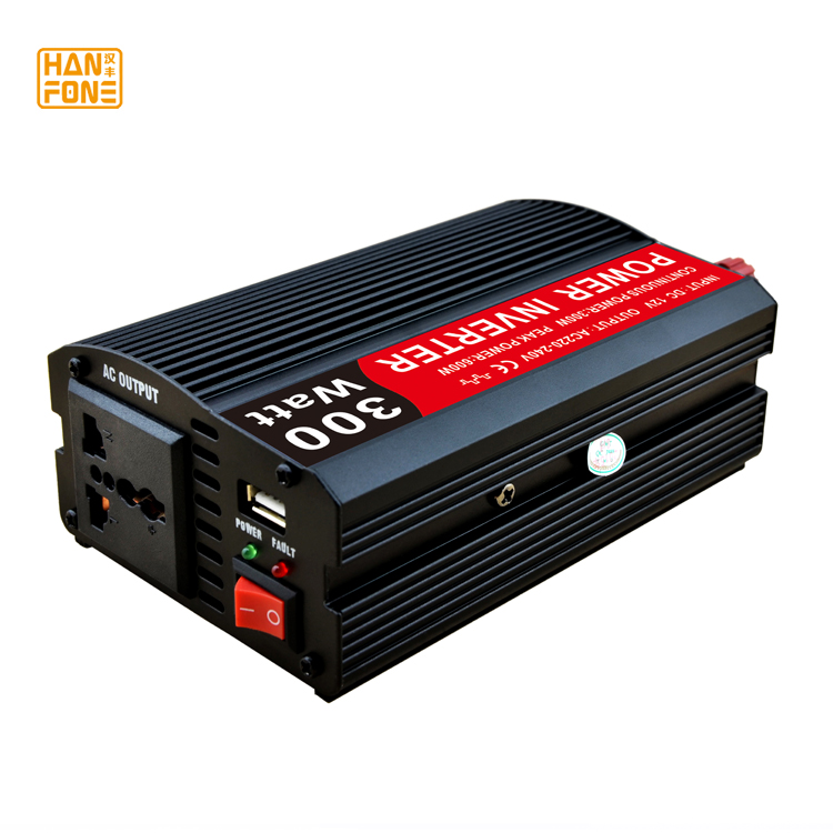 solar pump inverter dc to ac 12v 220v power inverter 300W car inverter 50hz-60hz with car cigarette light3