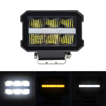 ECE R112 R7 R10 Barra de luz de trabajo LED - Luz de posición blanca DRL Amber, 24V 30W