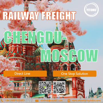 Direct line International Rail Freight From Chengdu to Moscow