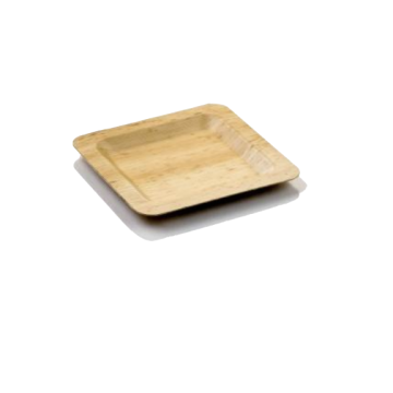 Bamboe blad platte plaat