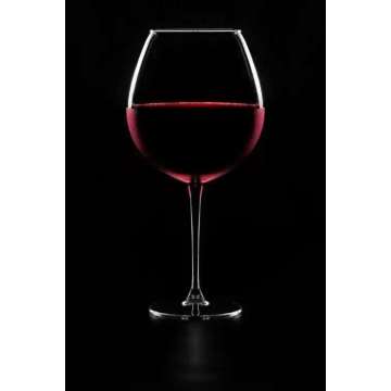 Glass de vinho de tamanho grande de alto valor de alto valor
